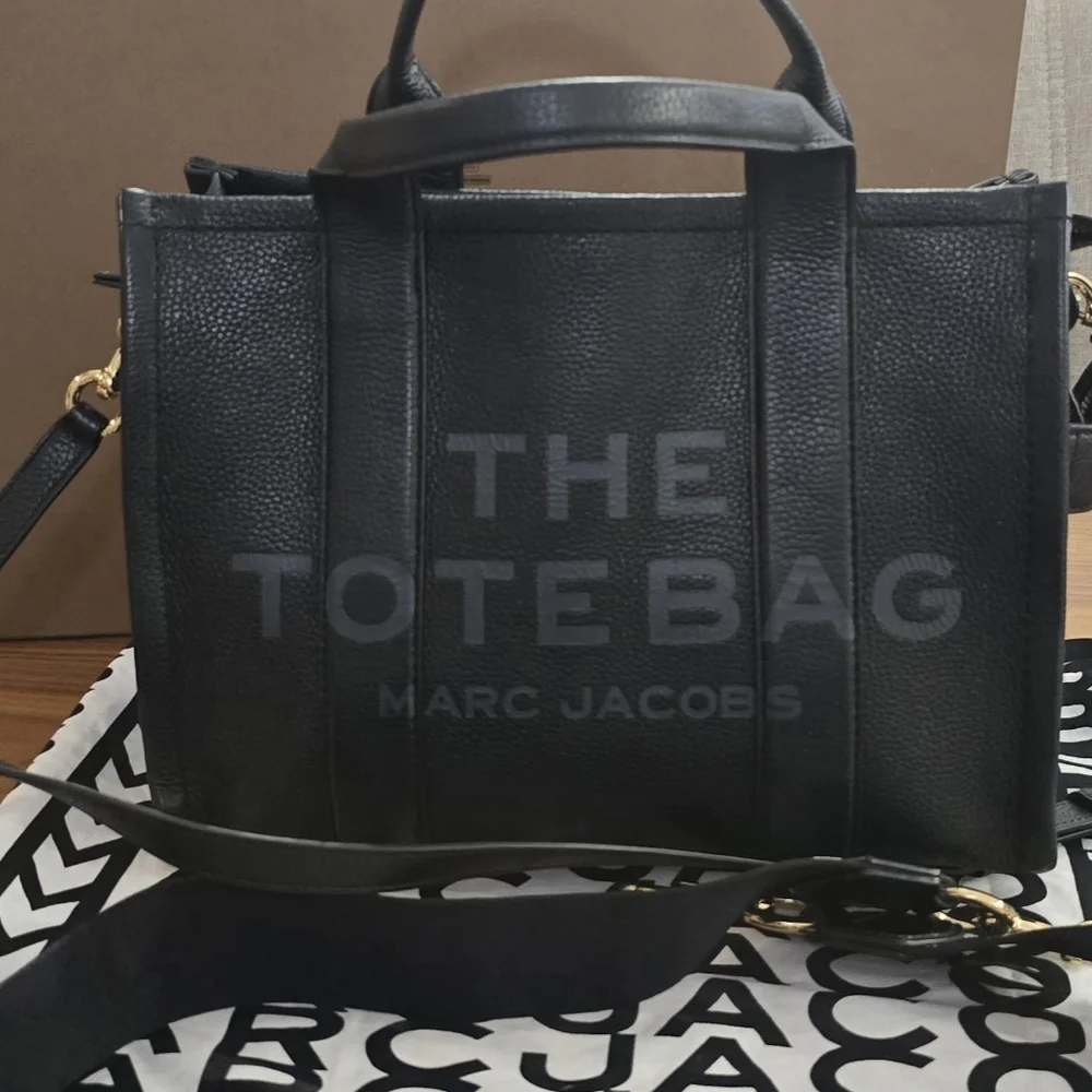 Marc Jacobs Black Leather Briefcase